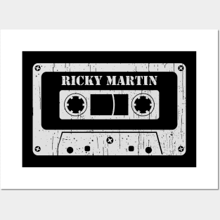 Ricky Martin - Vintage Cassette White Posters and Art